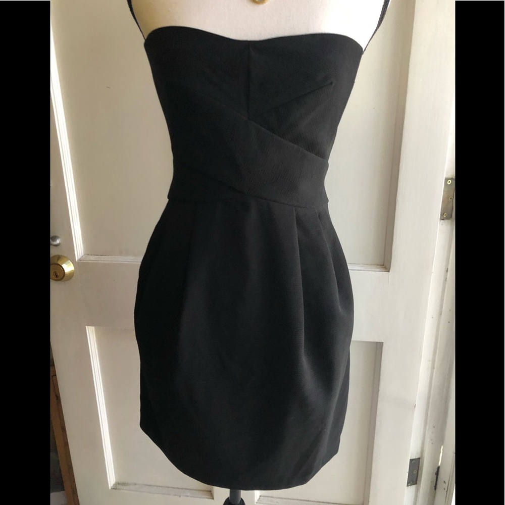 NWT Line & Dot Black Strapless Mini Dress (Revolve